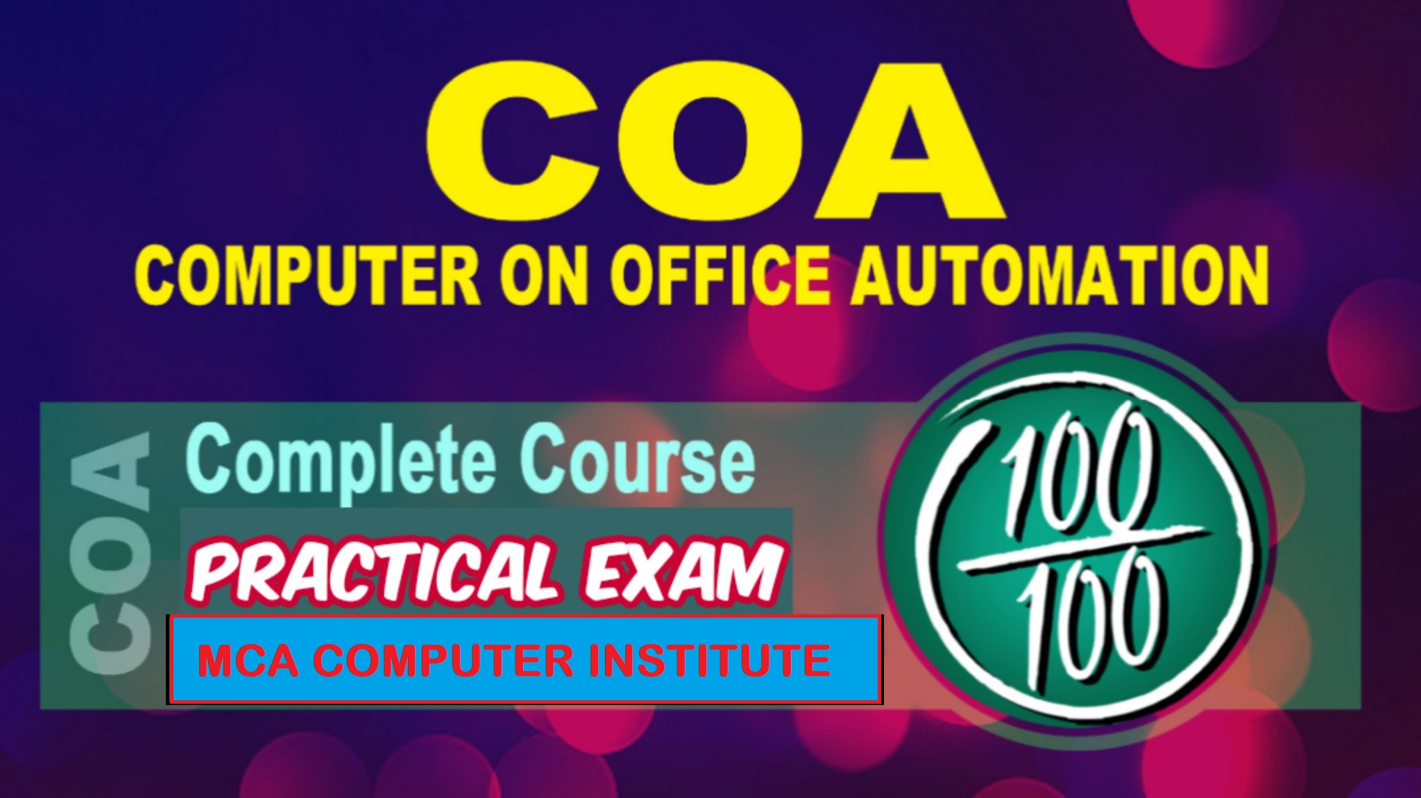 Certificate In Office Automation (COA)